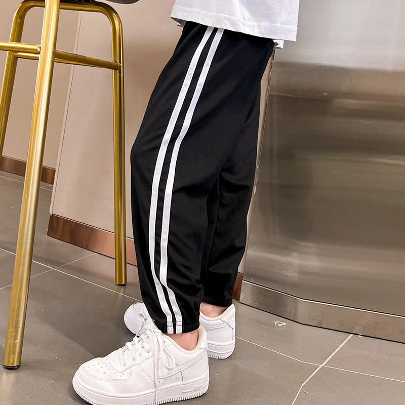 Summer Children's Casual Pants 1/3 Pieces Boys' Sports Running Pants Girls' Sweet And Cute 9-inch Versatile Student sports pants,children clothing