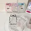 INS Bowtie Acrylic Photocard Holder Korean Ins Idols Photo Frame 3 Inch Cute Sweet Card Desktop Decor Card Sleeve 1