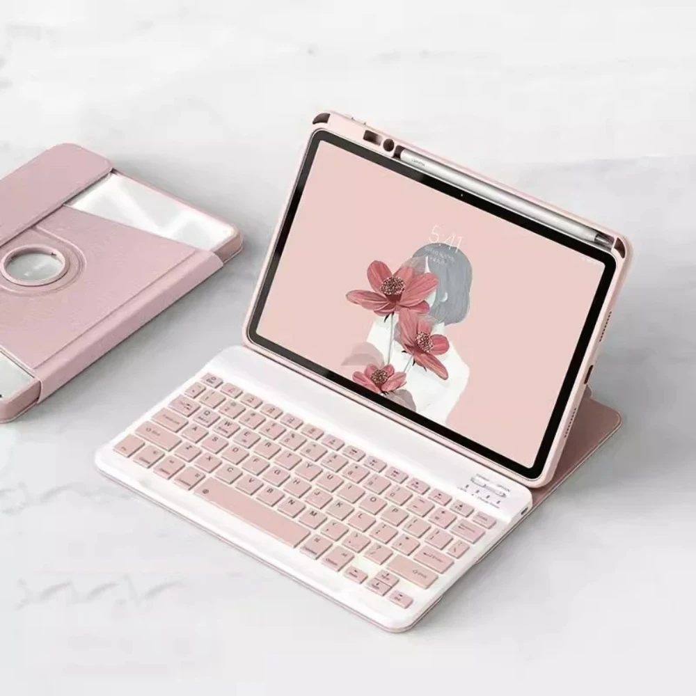 Rotating Stand Keyboard Cover Case