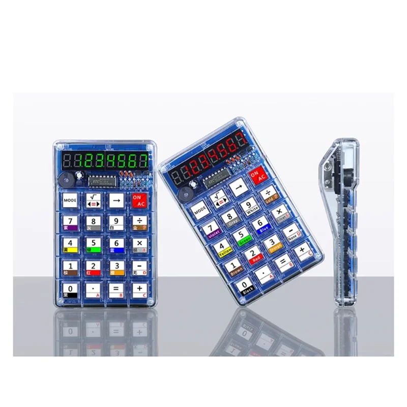 A16Q-DIY Electronic Kits LED Digital Tube Calculators 51 Microcontroller Control Resistance Conversion Soldering Projects