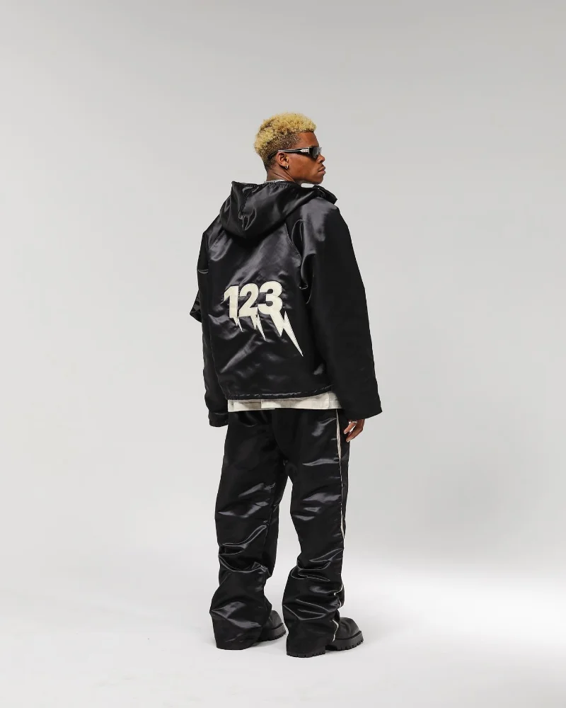 

New Fasion 1:1 RRR123 Jacket Lightning RRR 123 Jacket Winter Kanye West Hip Hop Thick Black Blank Zipper Coats