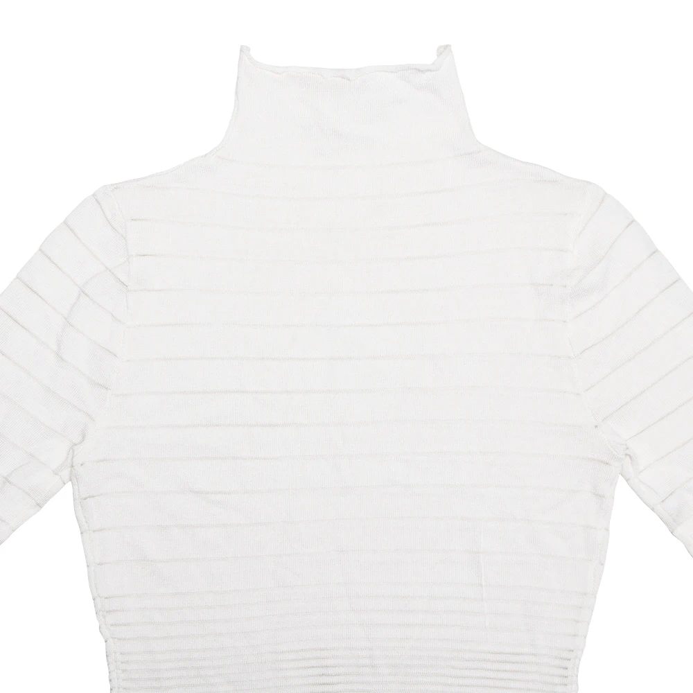 Elegant Long Sleeved Sweater Knit Dress Women Stretch Tight Striped Bodycon Party Evening Dress Fashiona Street Vestido