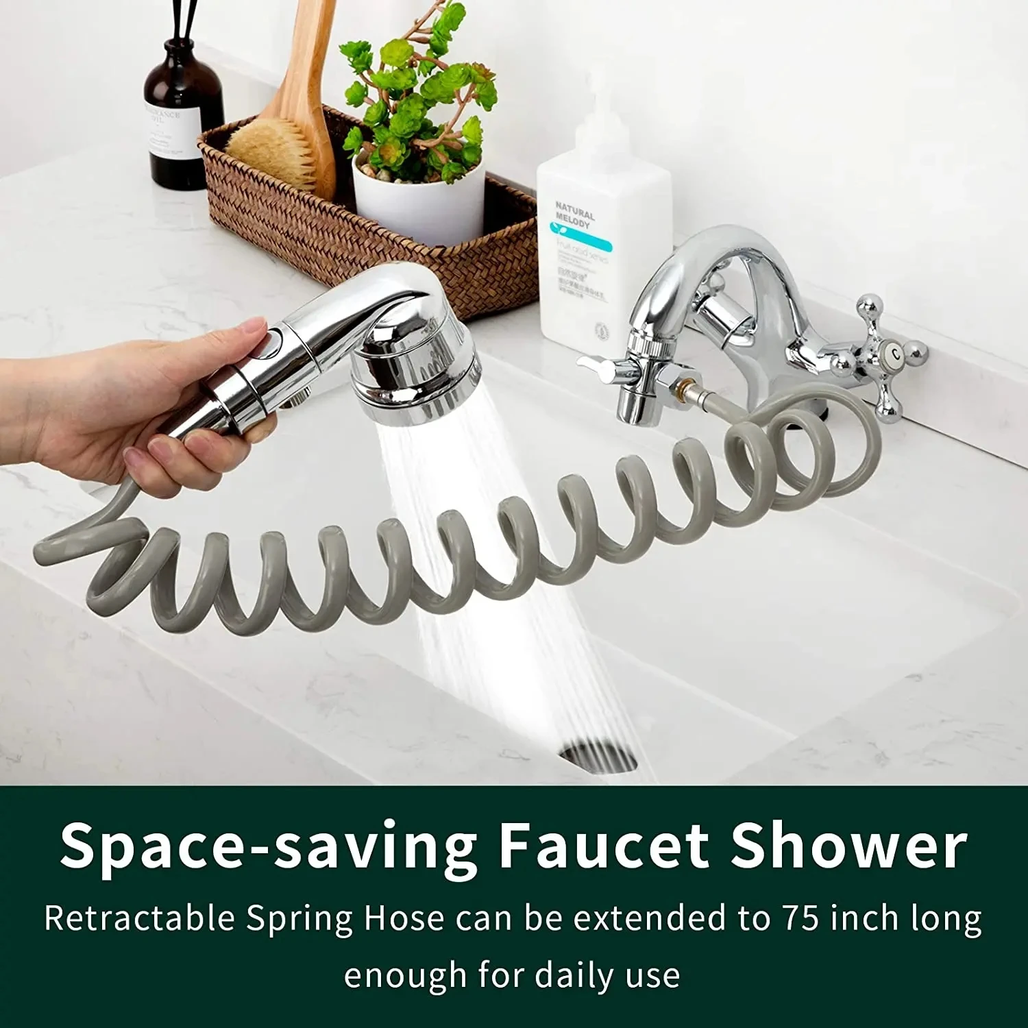 3 Mode Bidet Faucet External Shower Head Bathroom Kitchen Basin Tap Adapter Splitter Set Water Diversion Shower for Beauty Salon 4