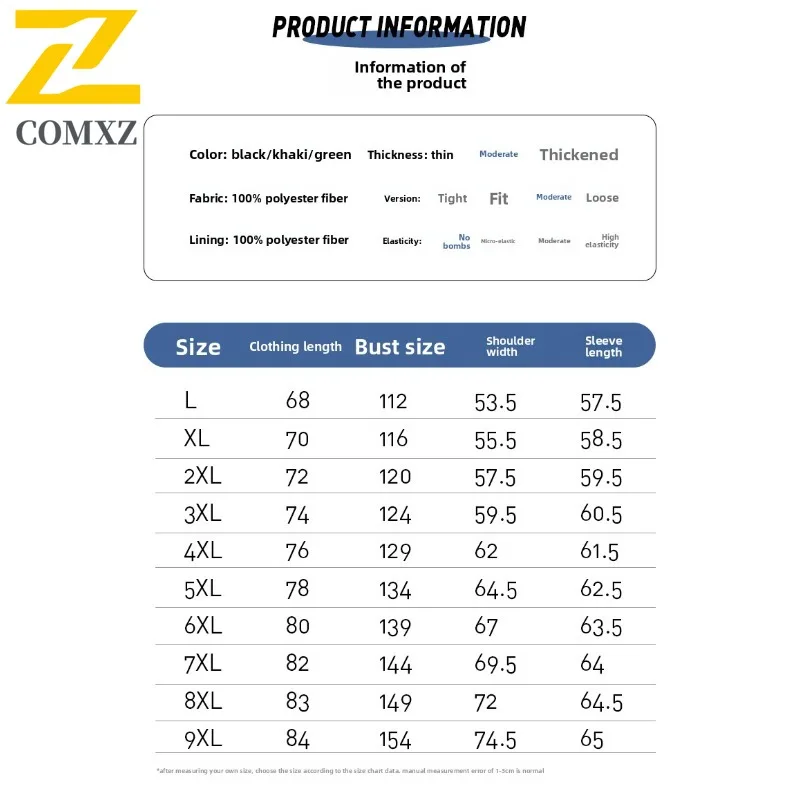 COMXZ High Quality Hooded Mens Jacket Mountaineering Warm Coat Fashion Travel Lightweight Cold Resistant Winter Windbreaker