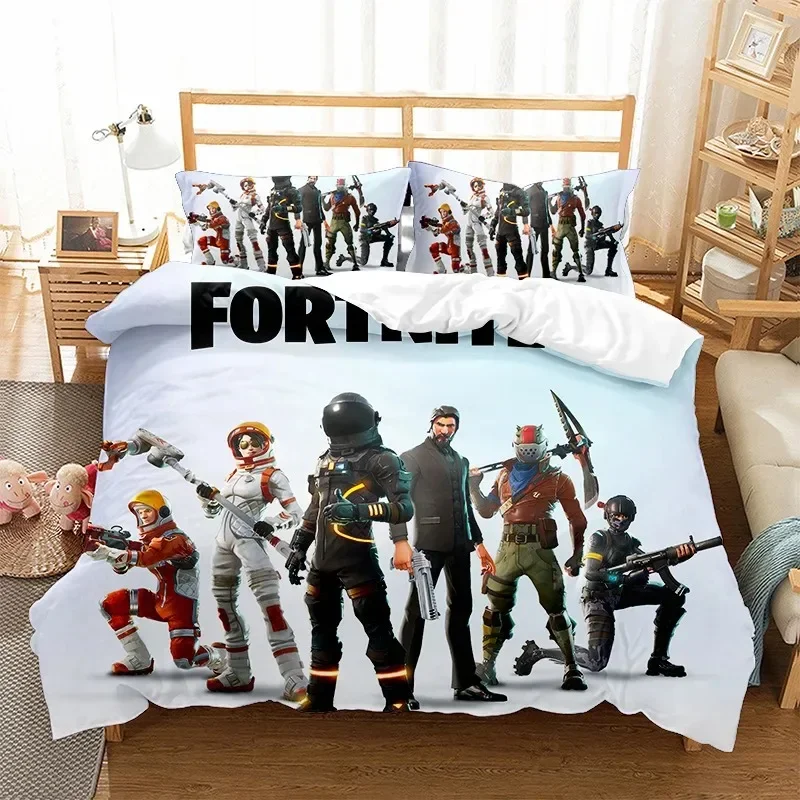 Fortnites Bedding Set Quilt Cover Fortress Night Pillowcase