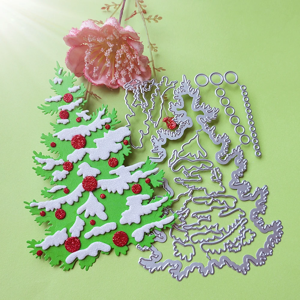 

New 15cm tall Christmas tree cutting dies scrapbook decoration embossed photo album decoration card making DIY crafts