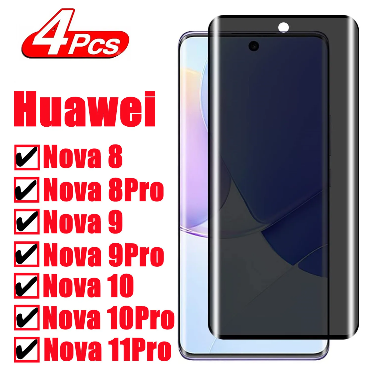 

Защитная плёнка из закаленного стекла для Huawei Nova 8 9 10 11 Pro