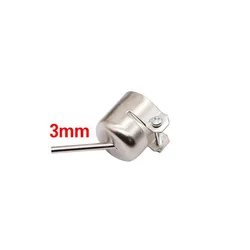 Welding Nozzle Nozzle Heat Gun Nozzle 45 Degree Silver Stainless Steel Welding Nozzles Hot Air Station Nozzles
