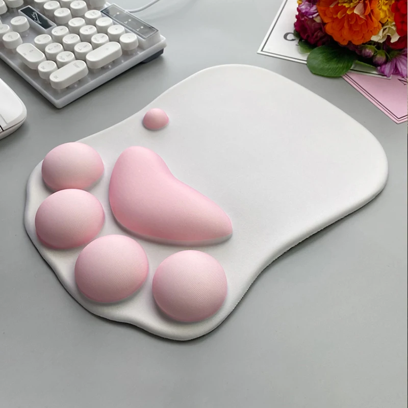 

Mat Wrist Pad Kawaii Cat Claw Wrist Support Mice Mousepad Ergonomic Computer Portable Mouse Pad Comfort Wrist Mouse