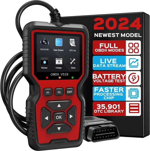 OBD2 Scanner Live Data Professional Mechanic OBDII Diagnostic Code Reader Tool for Check Engine Light 1