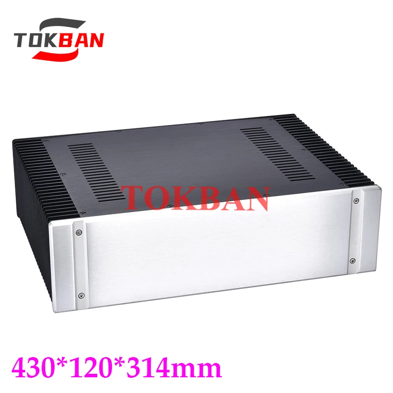 

Tokban Audio 430*120*300 мм алюминиевый усилитель мощности класса а корпус с радиатором DIy Amp чехол Shell