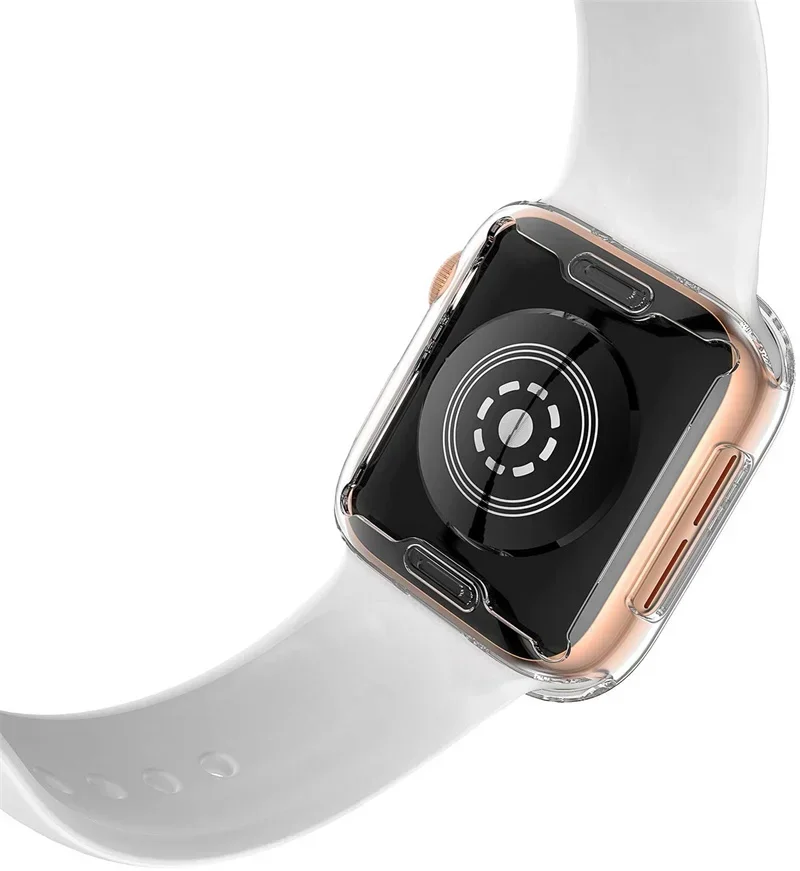 1–5 Stück weiche TPU-Abdeckung, Displayschutzfolie für Apple Watch 11, 10, 9, 8, 45/41 mm, 44 mm, 42 mm, 46 mm, transparentes Gehäuse, IWatch-Serie 7 SE 6 5 – Detail 5