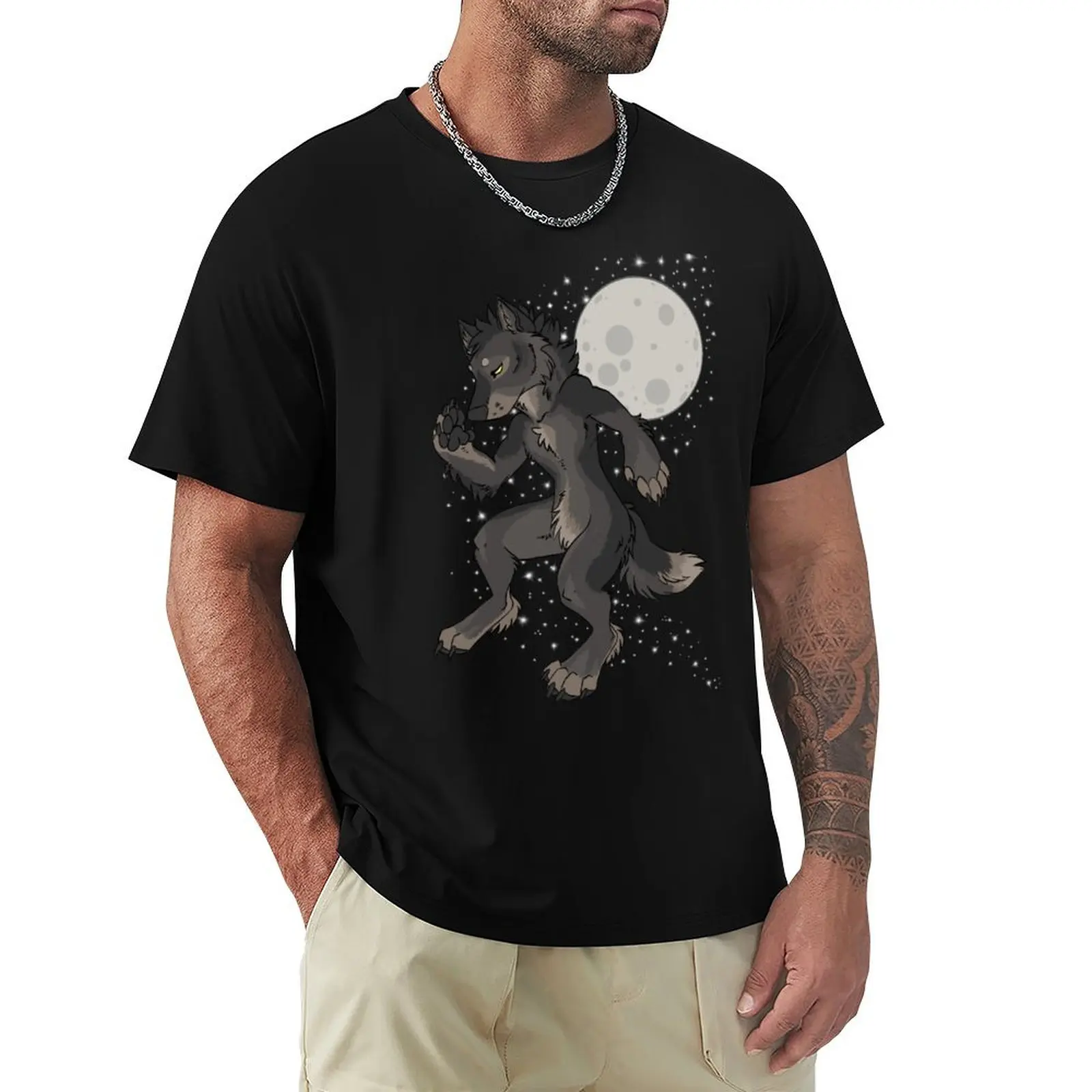 

Wolf Moon (warm) T-Shirt anime clothes vintage clothes summer clothes summer top mens workout shirts