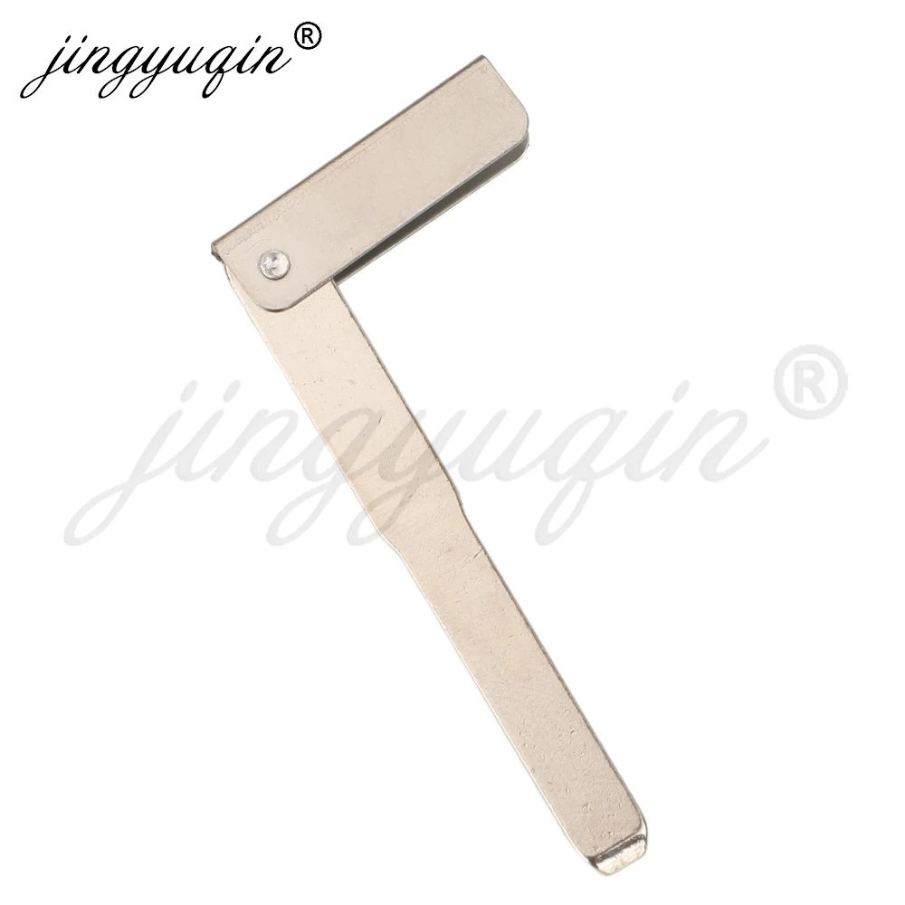 Jingyuqin 10 Stück Notfallblatt Kupfer Blank Einsatzschlüssel für LAND ROVER LR4 2010–2012 XK XF Range Rover Sport Evoque 2010–2013 – Detail 4