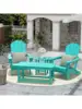 WO Home Furniture Patio Adirondack Coffee Table 35" inch Long for Outdoor Indoor Living Room Lawn Garden Balcony Backyar 2