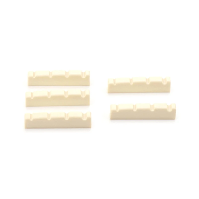 

5Pcs Guitar String Nut, 4 String Guitar Nut Guitar Bass Slotted Nut Accessories Dropship