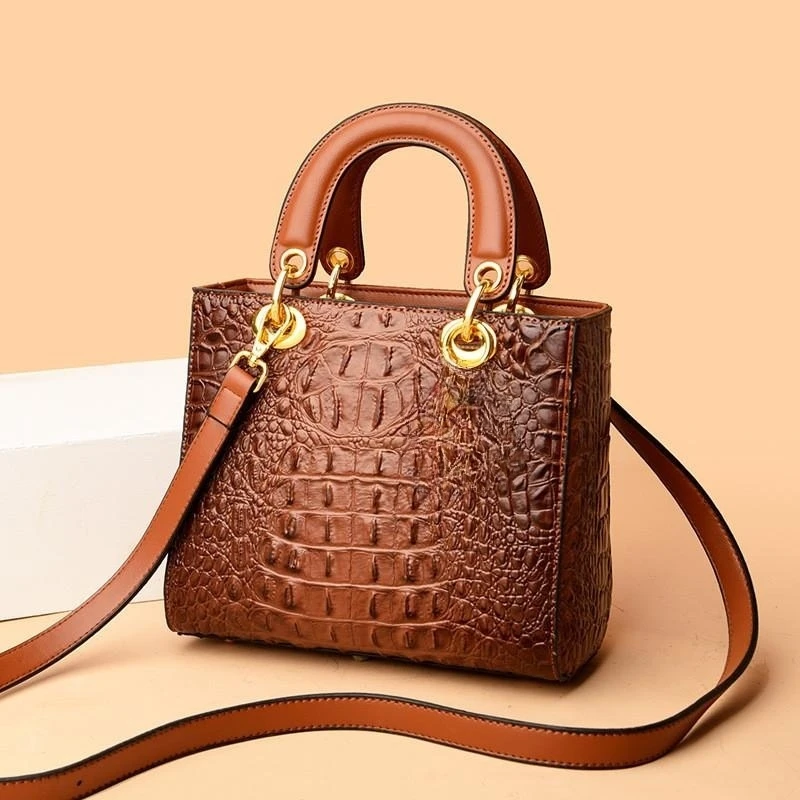 High Quality Luxury Brand Designer Leather Handbags Shoulder Bag For Women Hand Bag Crocodile Totes Purses Ladies Messenger Bags