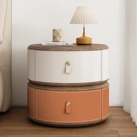 Table De chevet De Style rond, Design esthétique, moderne, gain De place, meubles De chambre à coucher élégants Premium 4