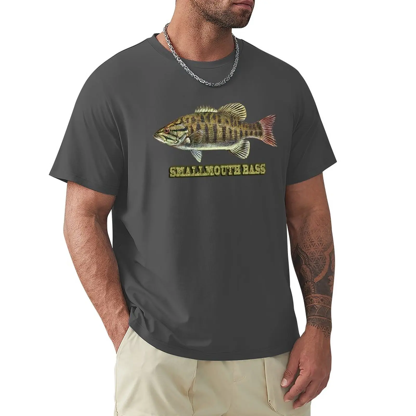 

Smallmouth Bass T-Shirt animal print shirt for boys aesthetic clothes Blouse Aesthetic clothing plain t shirts men