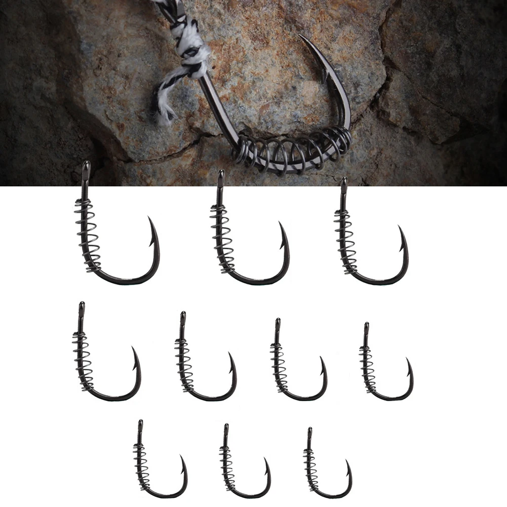 

Рыболовный крючок для ловли карпа, поворотный взрывобезопасный крючок с пружинным кольцом, из нержавеющей стали, 3g, 25 шт.