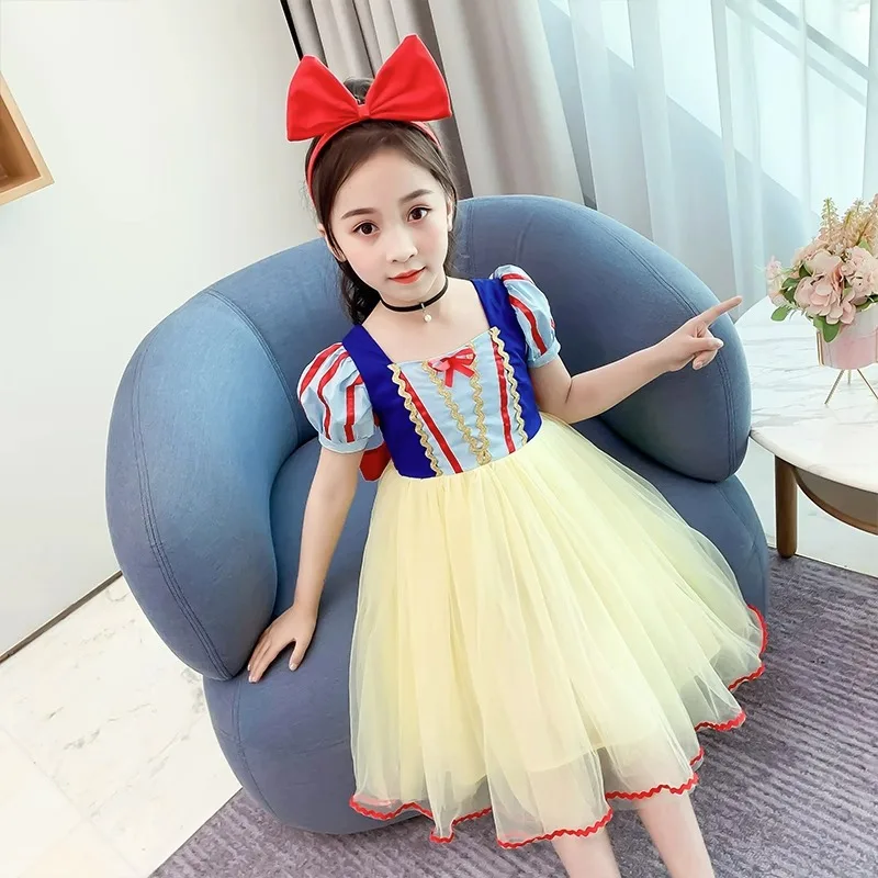 

Princess Dress for Girls New Dress Fairy Fashion Net Red Ocean Style Mesh Little Girl Children's Skirt Summer