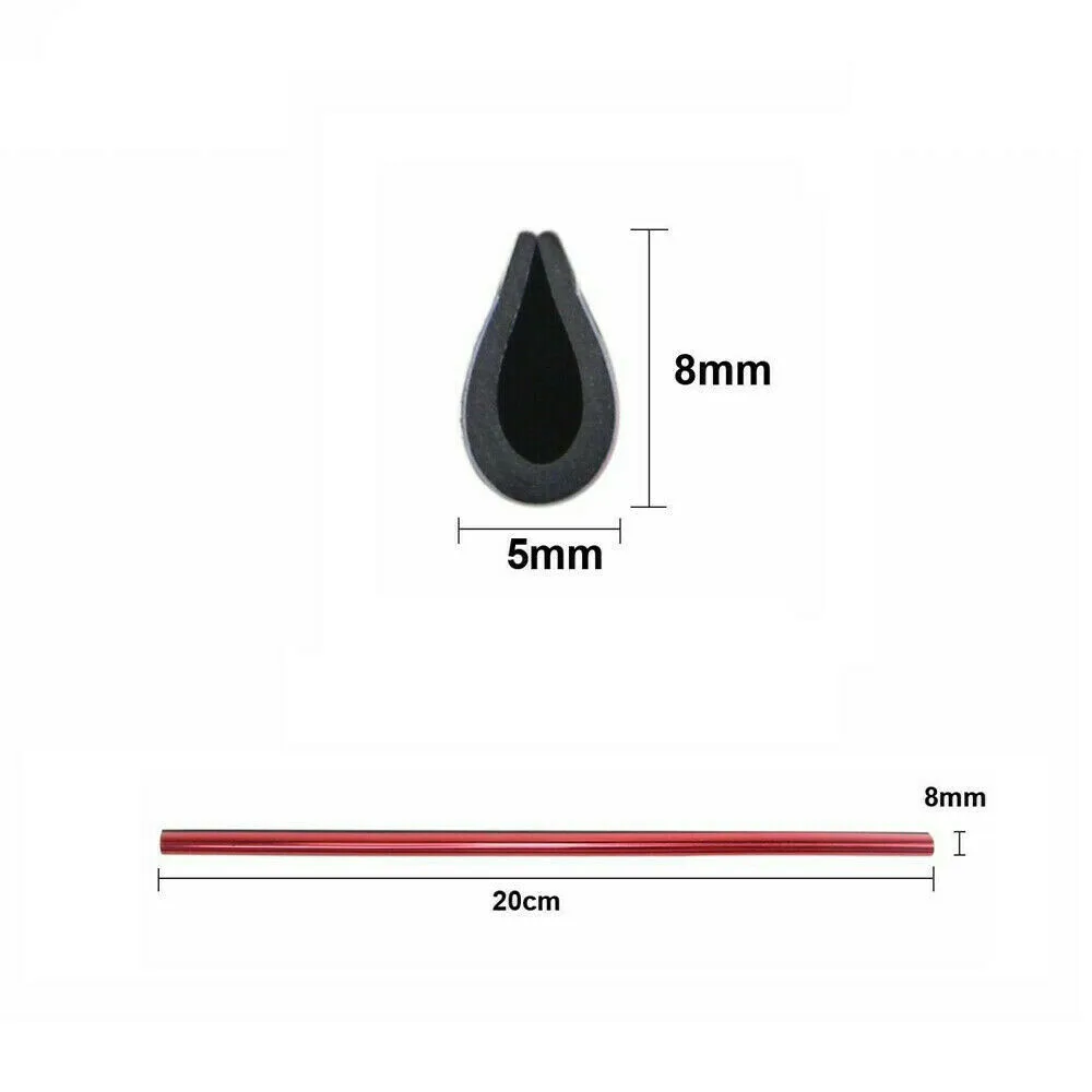 10Pcs Car Interior Air Conditioner Outlet Decoration Stripes Car Air Conditioning Outlet U Style Decoration Strip Accessories 6