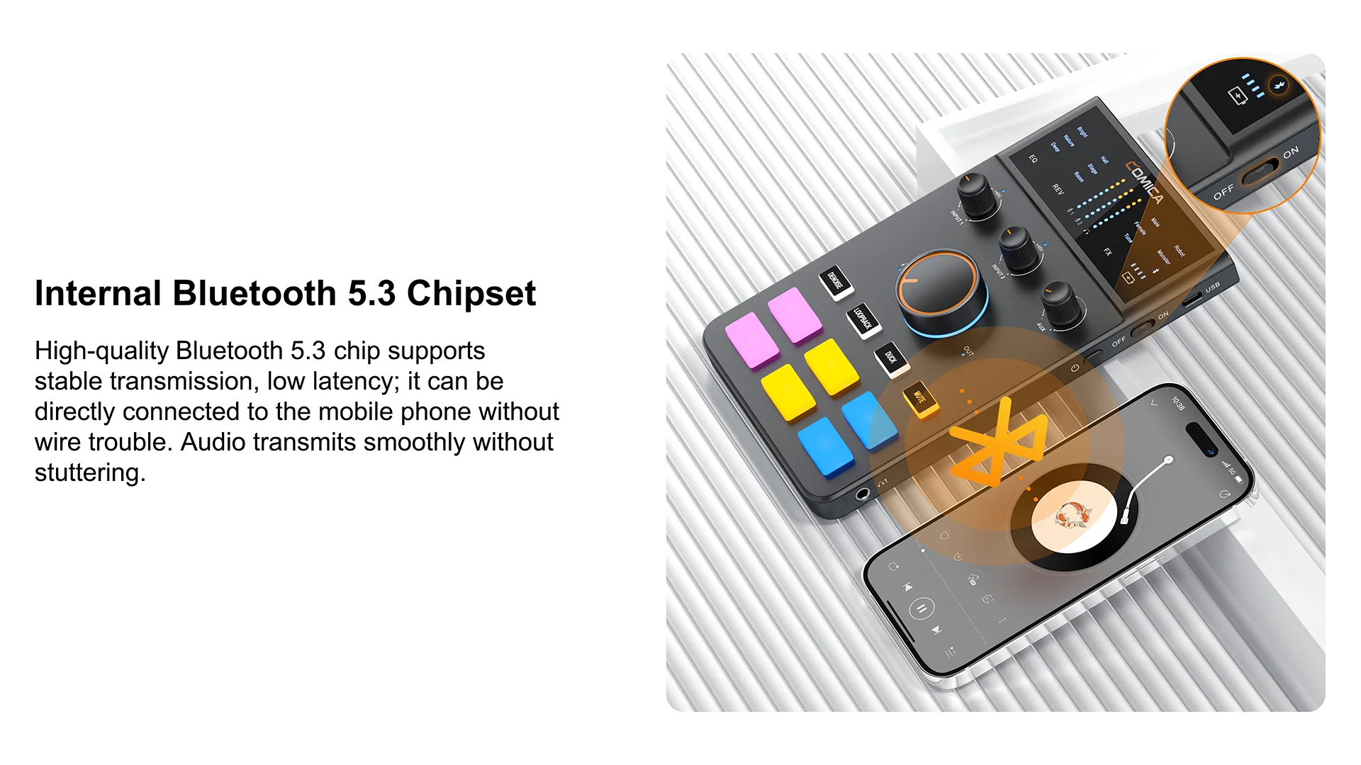ADCaster C1 C1-K1 Audio Interface With XLR Microphone For Streaming/Gaming/Podca