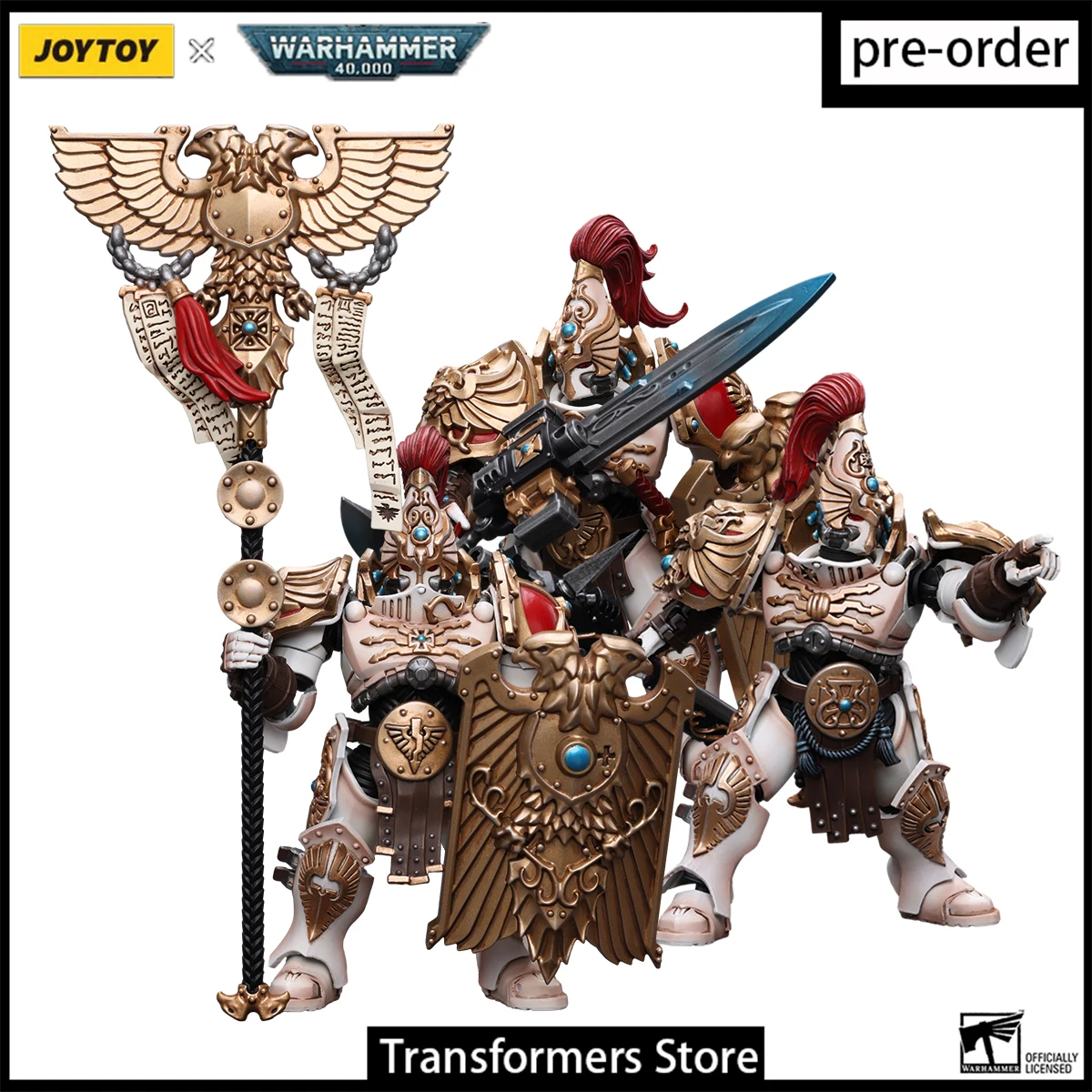 

[Pre-Order] Joytoy Warhammer 40,000 Adeptus Custodes Solar Watch Vexilus Praetor Action Figure Model Toy Anime Free Shipping