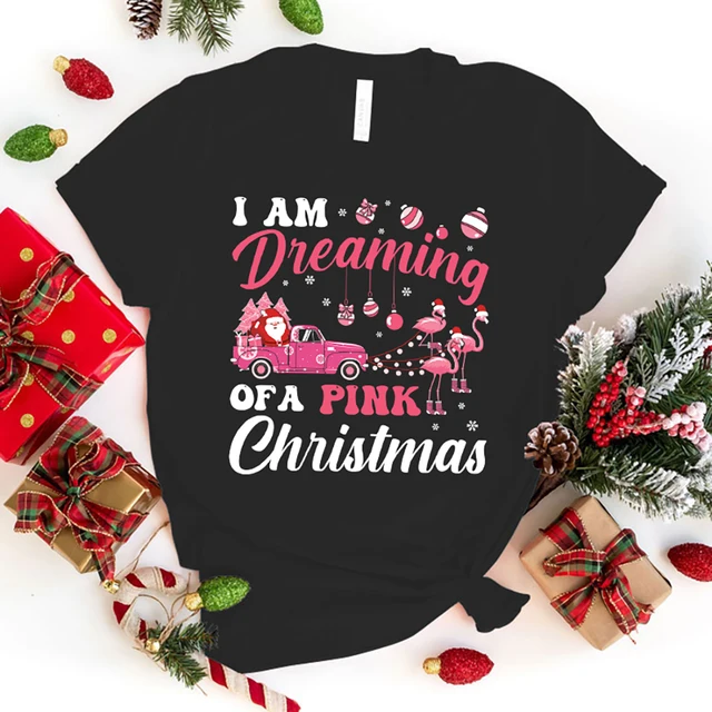 I Am Dreaming of 핑크 크리스마스: 매력적인 크리스마스 분위기의 티셔츠