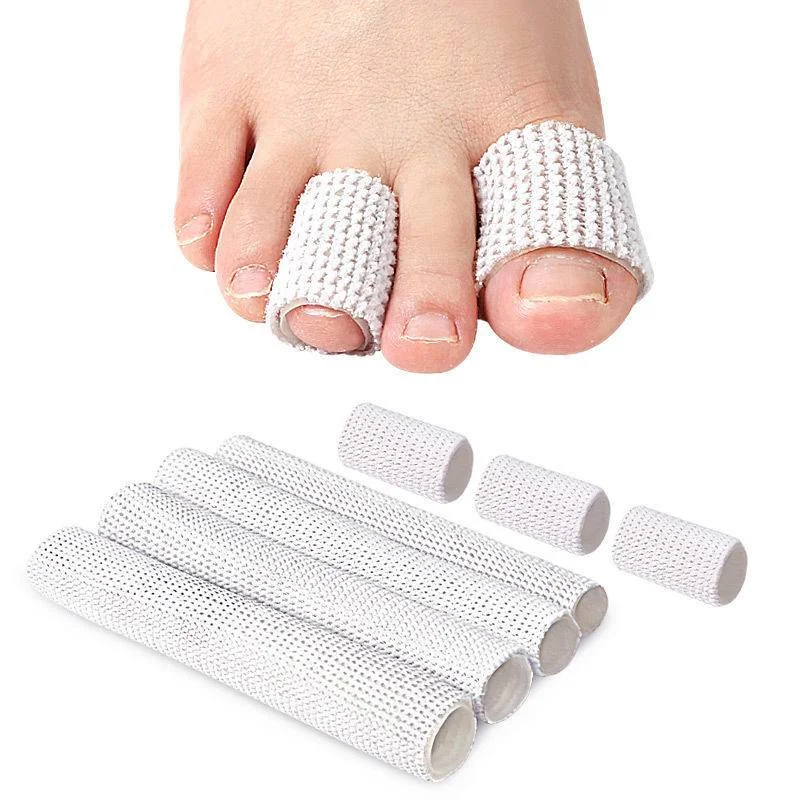 

Open Gel Finger Toe Tube Fabric Gel Lined Cushion Sleeve Toe Protectors for Bunion Hammer Toe Callus Corn Blister Friction Cover