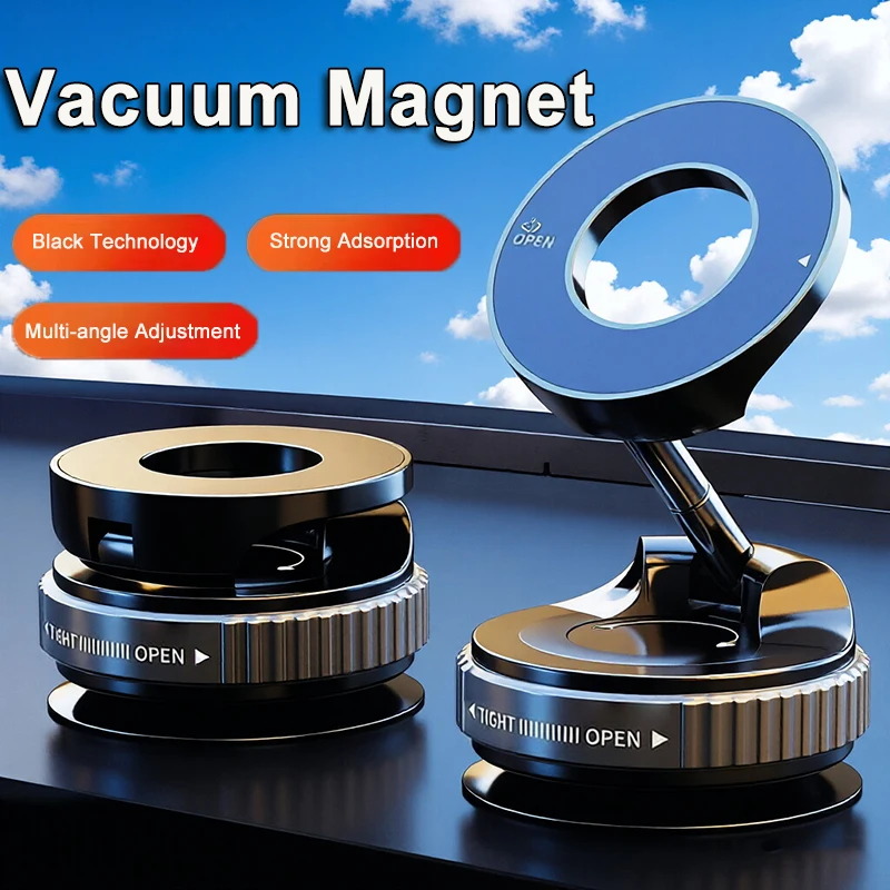 Universal Magnetic Phone Holder with 360° Rotation and Foldable Design