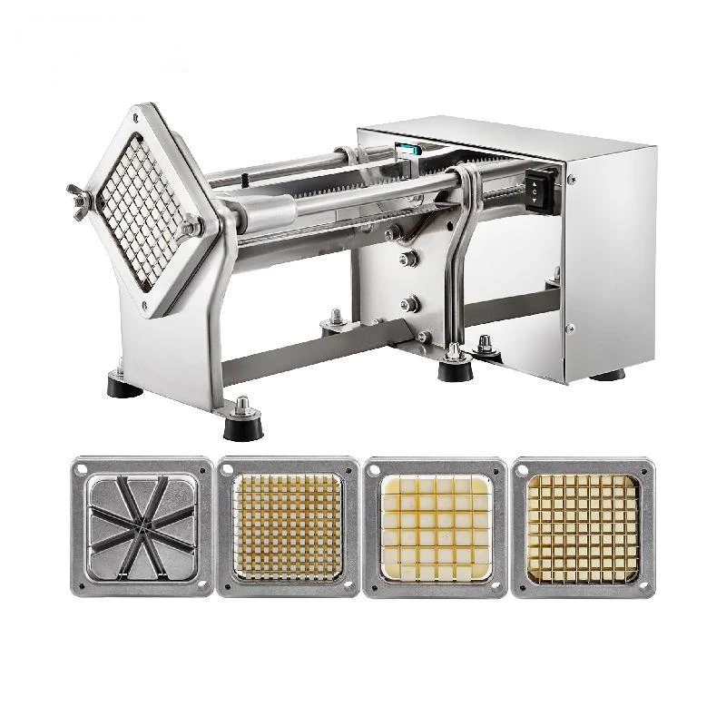 

Electric Vegetable Cutter Horizonal Fruit Silcer 4 Replaceable Blades Stainless Steel Food Processors for Home Appliances