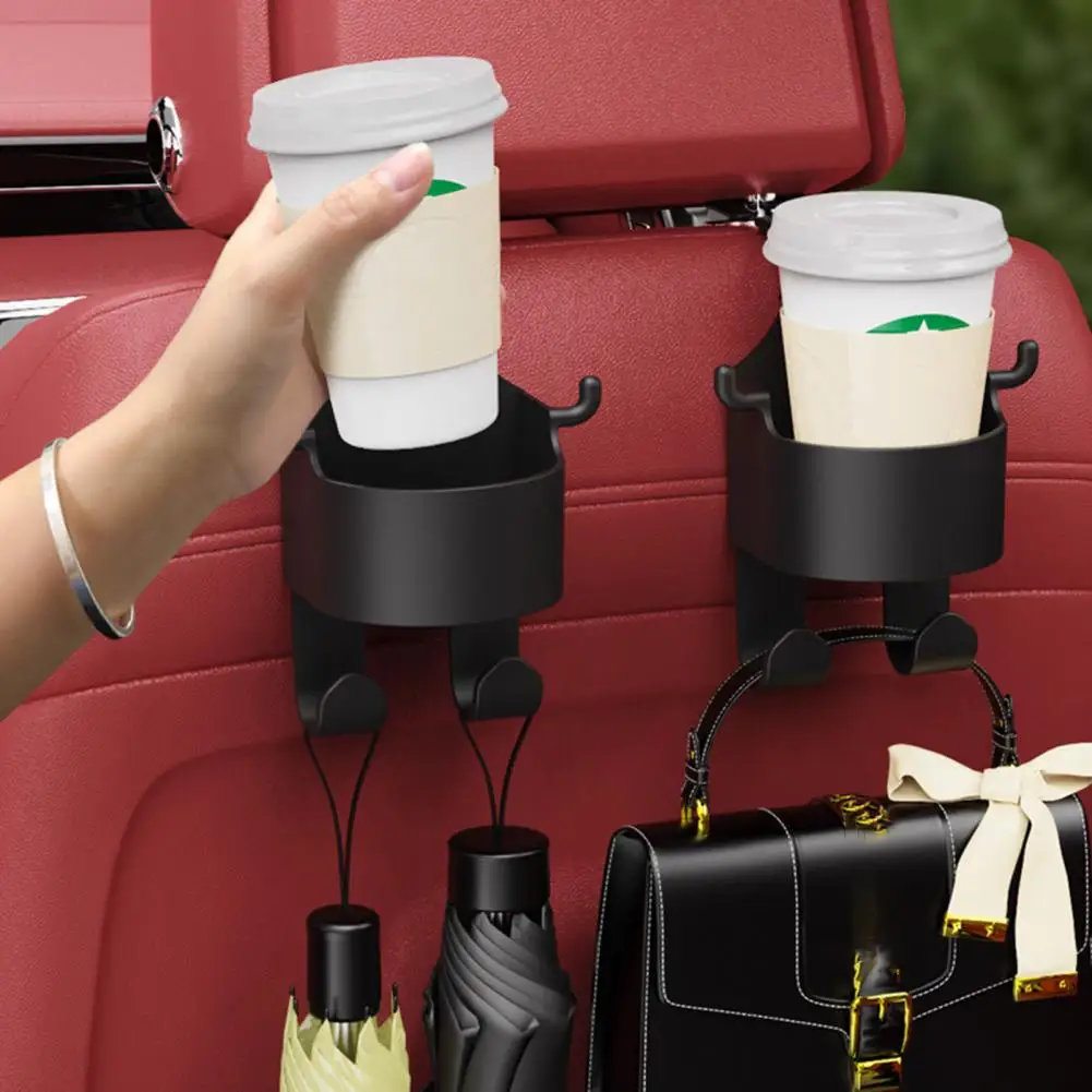 

2 Pcs Universal Car Back Seat Cup Holder Multifunctional Drinks Water Bottles Storage Holders Interior Back Seat Hanging Cup Hol