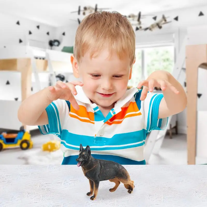 

Dog Figure Toys Simulation Dog Sculpture Animals Decor Realistic Detailed Puppy Figures Statue Vivid Simulation Dog Model