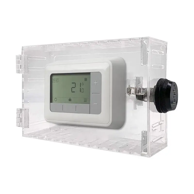 Universal Thermostat Lock Box With Key Clear Large Thermostat Guard For