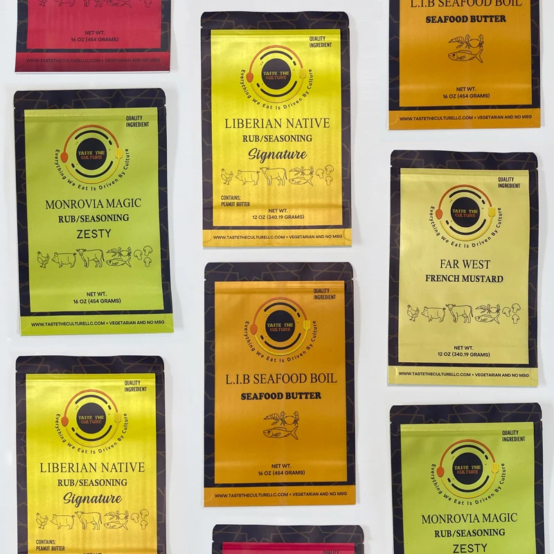 50 개/몫 사용자 정의 차 주머니 식품 Packagage 컬러 인쇄 크래프트 지퍼 잠금 스탠드 포장 가방 사용자 정의 로고와 파우치를 세우십시오