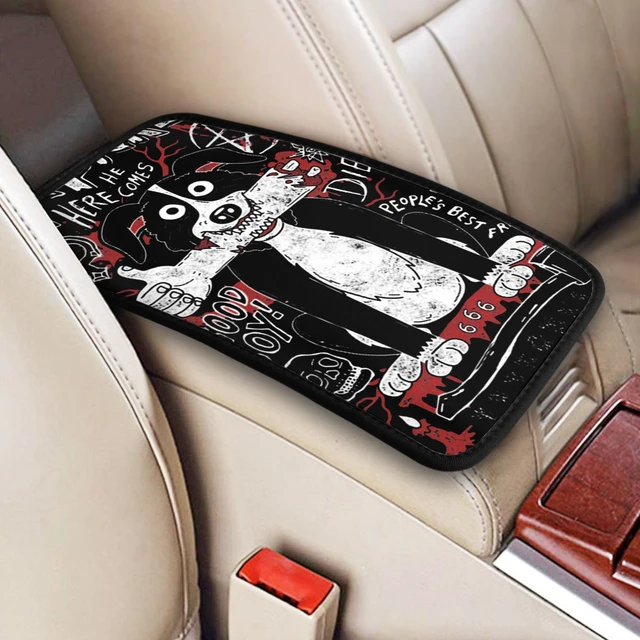 Mr. Pickles Center Console Cushion Pad for Cars Evil Satan Dog TV Car  Interior Cushion Breathable Arm Rest Cover Mat - AliExpress