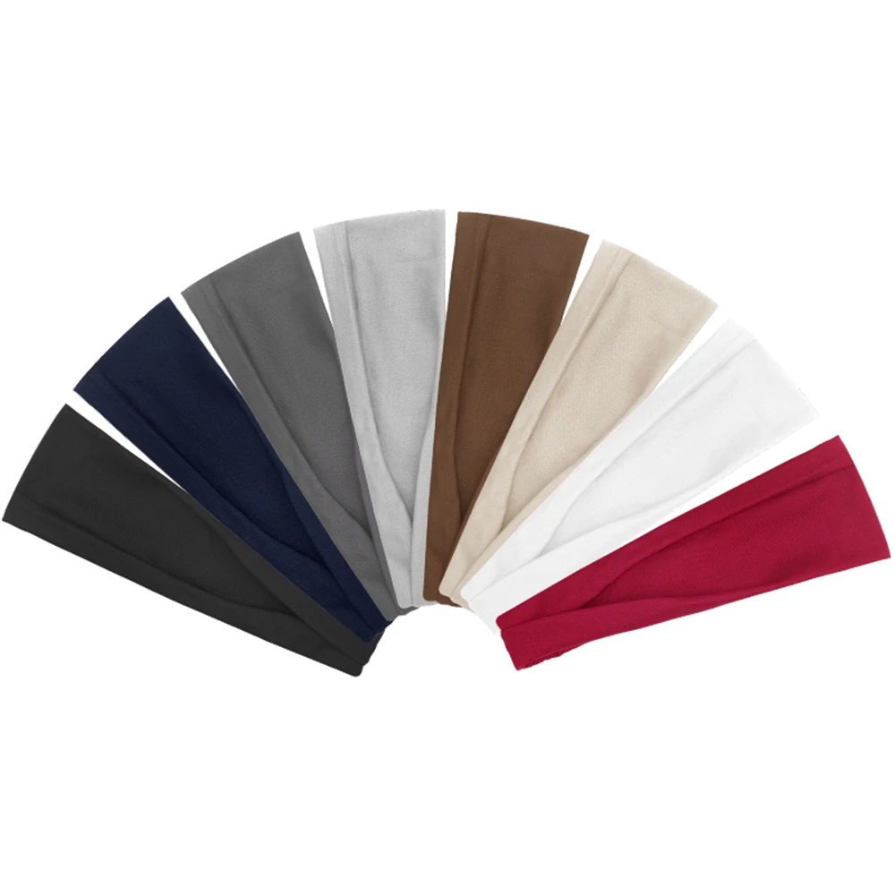 

Fashion Solid Color Headbands Trendy Women Outdoor Yoga Makeup Turban Elastic Hairbands Hair Accessories For Girls Headwear