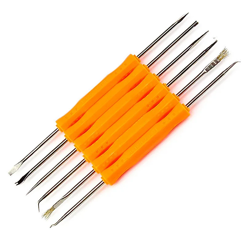 Desoldering Tool 6pcs/Set Crowbar Desoldering Tool Circuit Board Repair Removing Components PCB Cleaning Auxiliary Welding