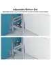Over The Toilet Storage Cabinet Bamboo Adjustable 3-Tier Above Toilet Shelf Stable Freestanding Above Toilet Organizer w 5