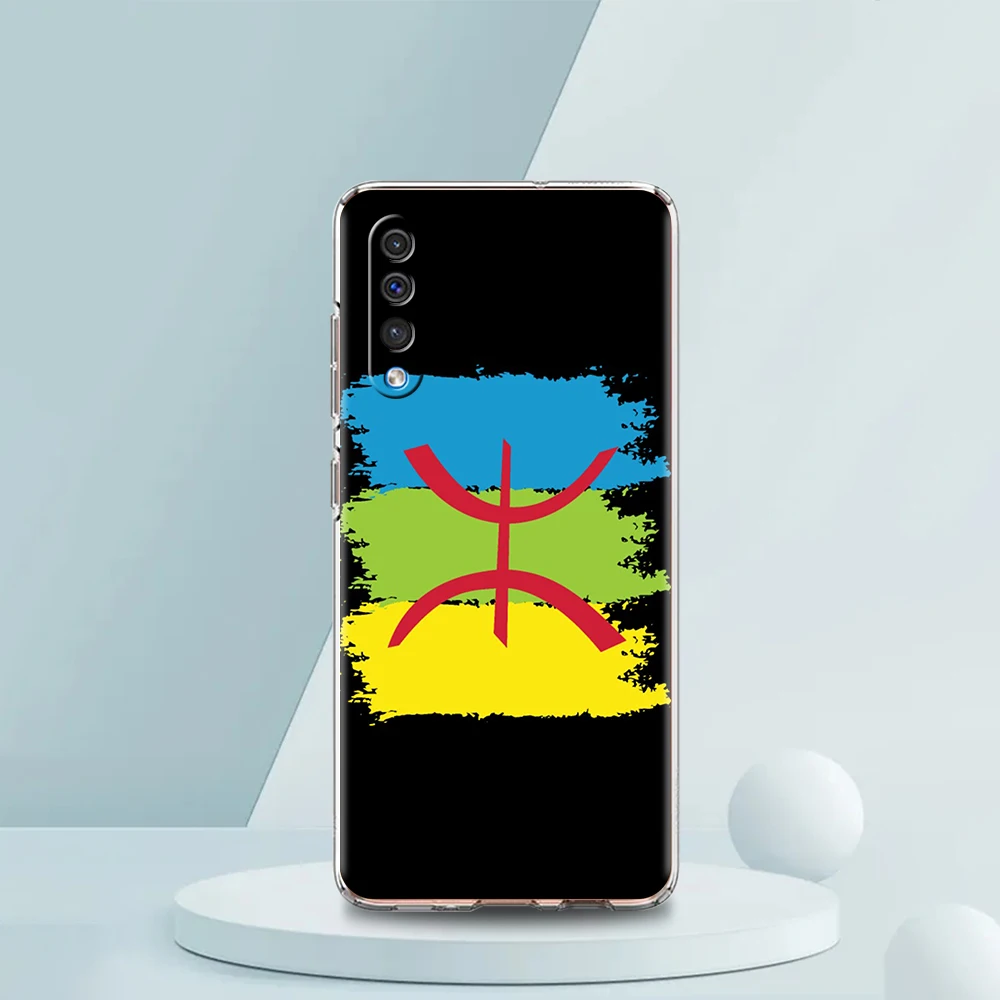Amazigh Berber Flagge Luxus Transparent Telefon Fall für Samsung Galaxy A12 A02 A03S A50 A70 A40 A10 A20 A30 Abdeckung Silikon Shell – Detail 5