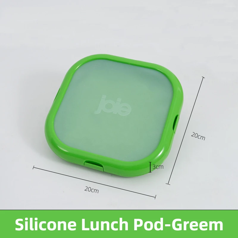 Realand Contenitore per il pranzo Bento in silicone a prova di perdite, contenitore per il pranzo in silicone con 3 scomparti sigillati singolarmente