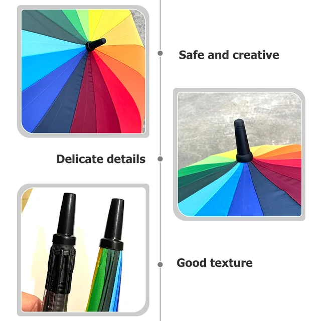 2 Db Esernyő Borító Túrázás Pólus -Hegyek Védő Teteje Gumi Tippek Utazás - Image 2