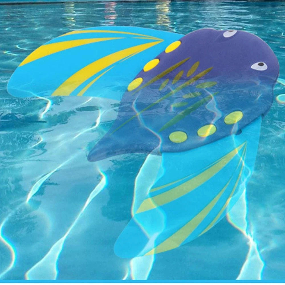 

New Summer Devil Fish Toys Water-Powered Pools Accessories Swimming Beach Toys Adjustable Bathtub Underwater Fins With Gliders