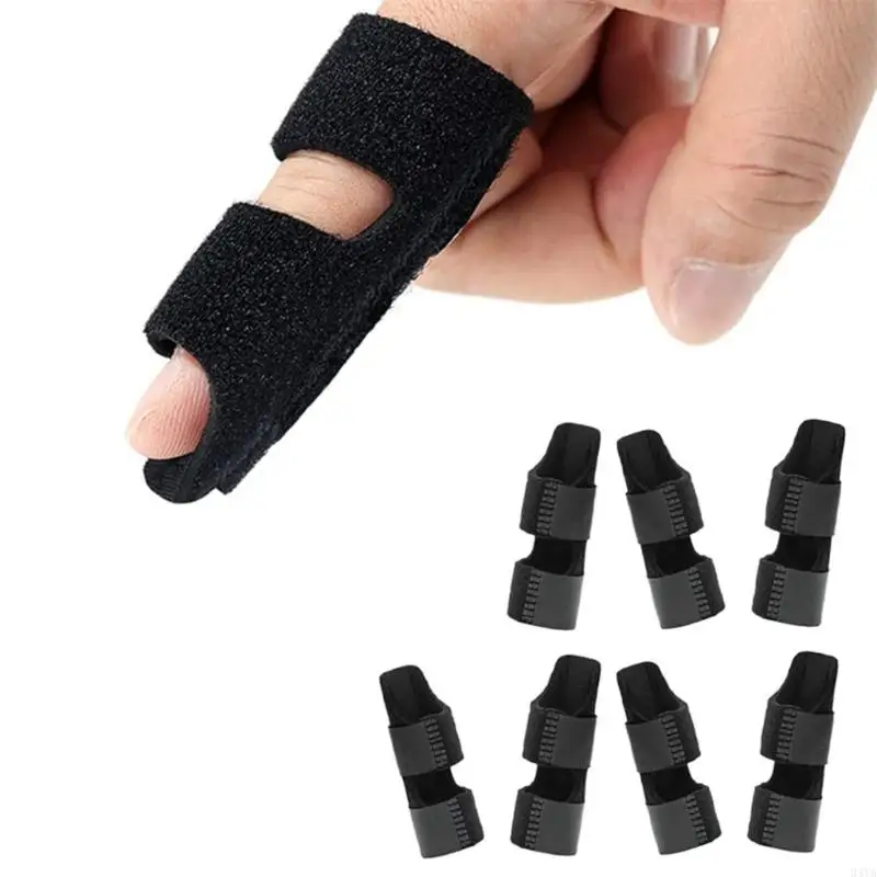 34YA Pack of 8 Lightweight Finger Splint Finger Healing Aid Support Brace Stabilizer for Postoperative Healing