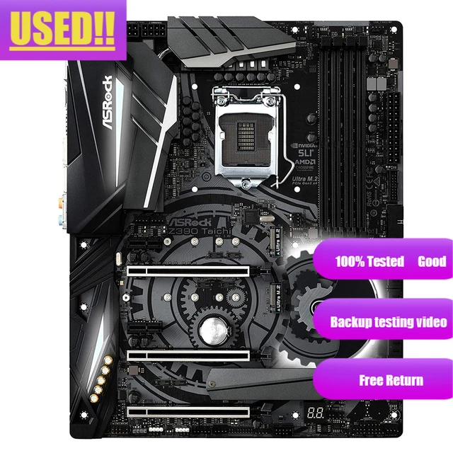 ASRock Z390 Taichi motherboard supports 9th and 8th Generation CPU Socket  1151 DDR4 4200+ (OC) - AliExpress