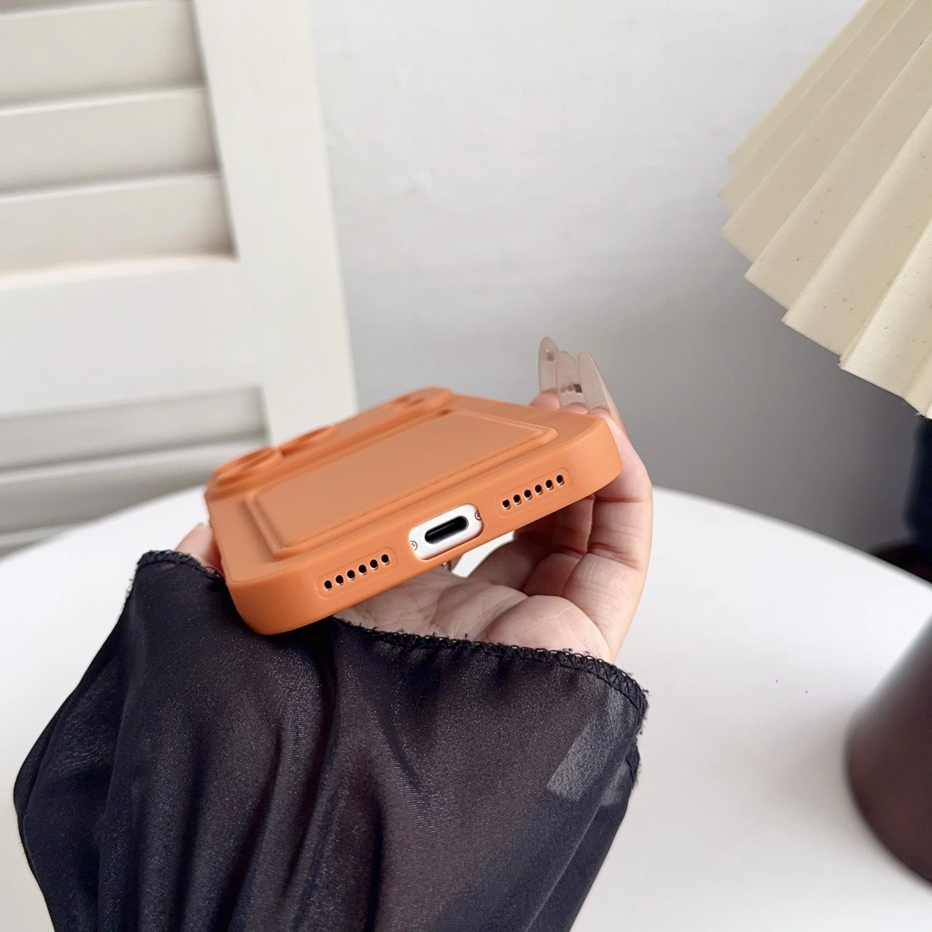 Luxury Soft Silicone Wallet Card Holder Phone Case with Slot Bag