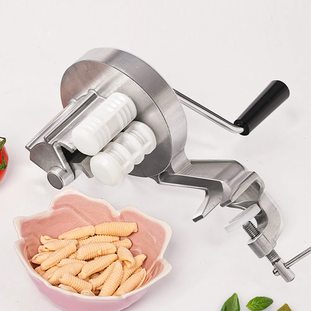Hand Cranking Noodles Pressing Machine Handmade Spaghetti Pasta Maker Cavatelli Maker Machine for Kitchen Restaurant
