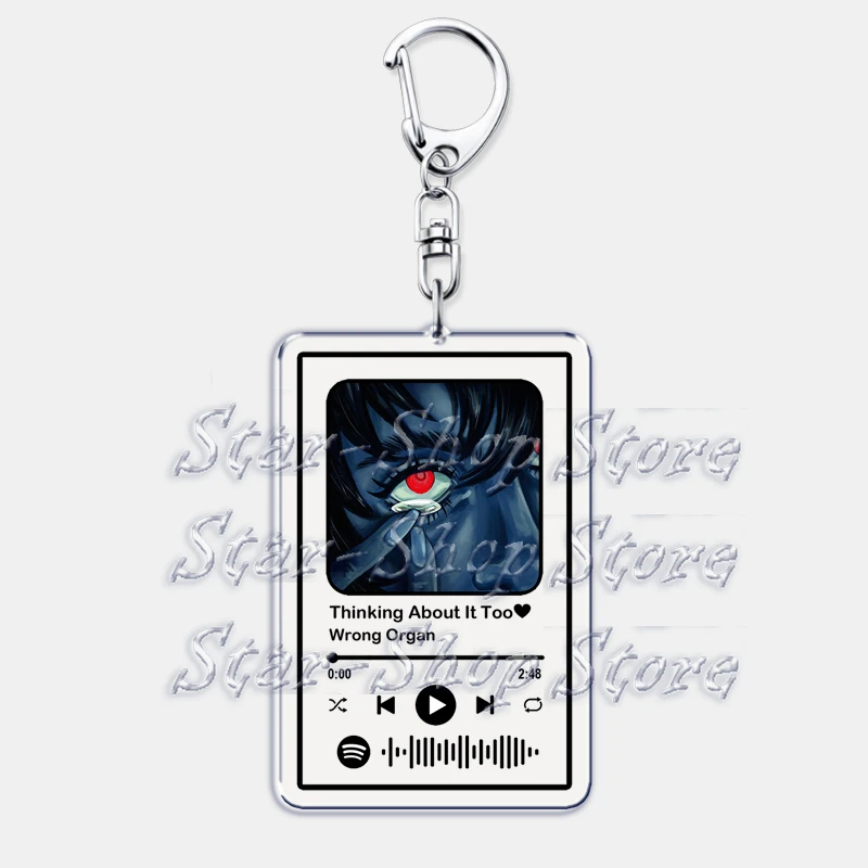 Beliebtes Spiel Mundwasser Musik Schlüsselanhänger für Zubehör Tasche Original Soundtrack Album Playlist Gamer Keying Fans Gaming Geschenk – Detail 10