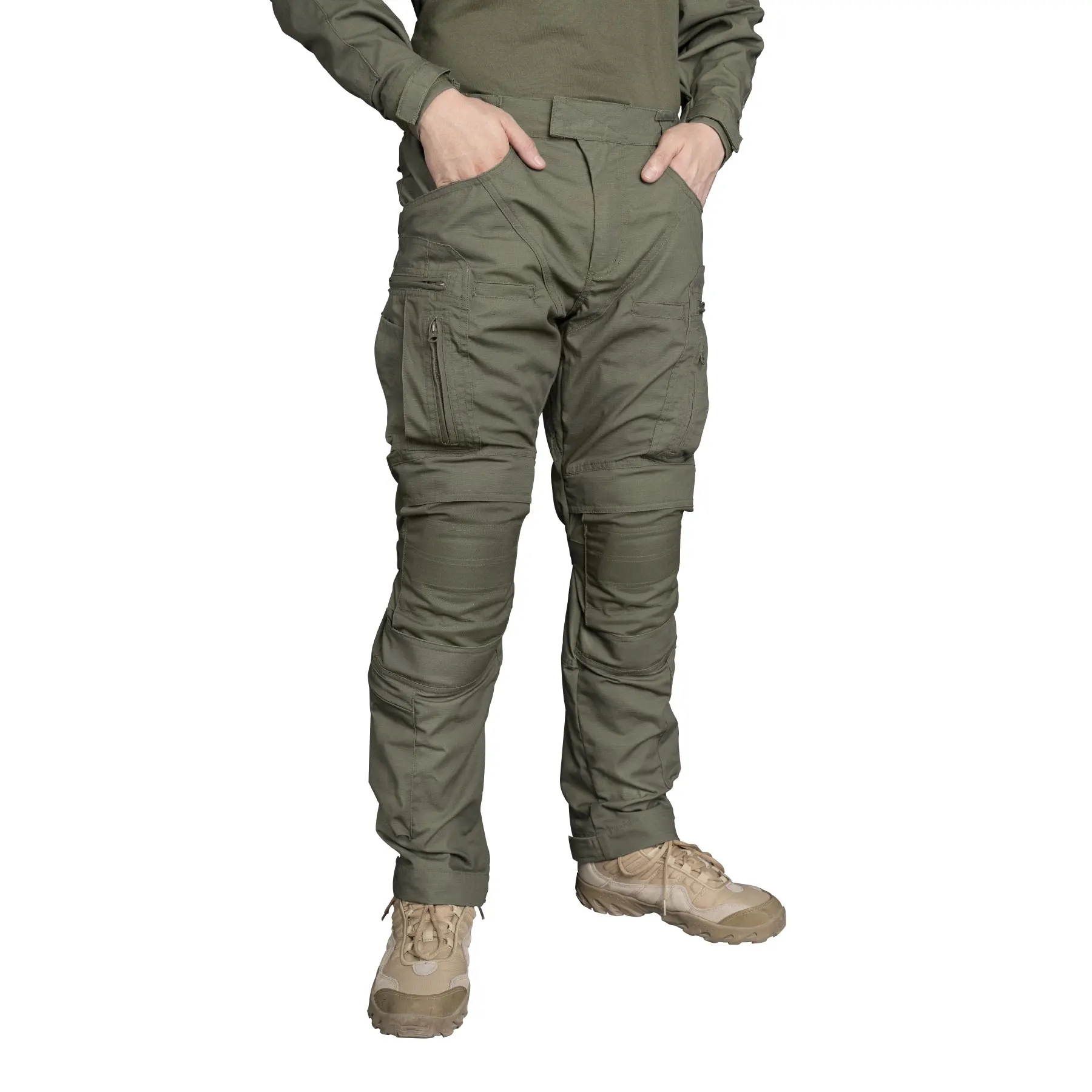 Pantaloni Tattici IGEAR Combat UFS Con Ginocchiere – Mimetica Softair Uomo, 50% Cotone 50% Poliestere